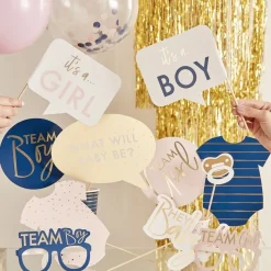 Gender Reveal Selfie Props