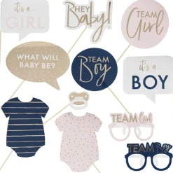 Gender Reveal Selfie Props