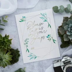 Geometric Bryllup Instagram Skilt