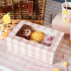 Gingham Cupcake Kakeeske Pastell