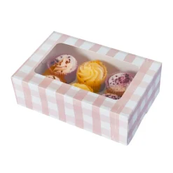 Gingham Cupcake Kakeeske Pastell