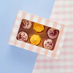 Gingham Cupcake Kakeeske Pastell