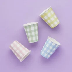 Gingham Krus Pastell