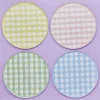 Gingham Tallerkener Pastell