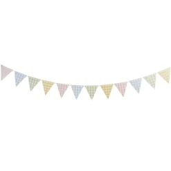 Gingham Vimpelbanner Pasetell