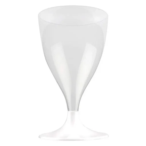 Gjenbrukbare Champagneglass Hvit