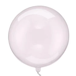 Gjennomsiktig Kulerund Ballong Lyserosa