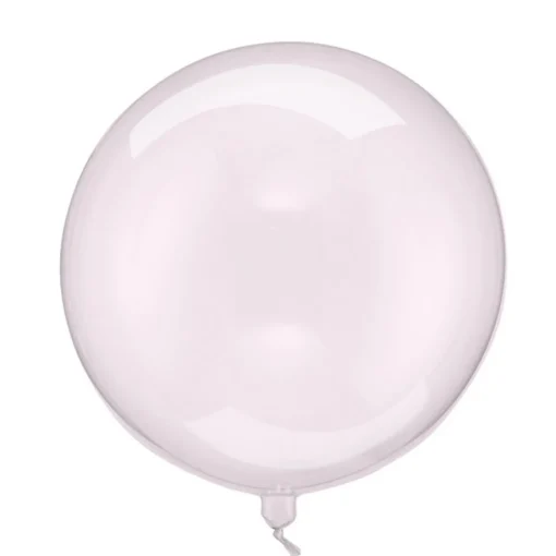 Gjennomsiktig Kulerund Ballong Lyserosa