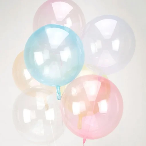 Gjennomsiktig Rund Ballong Rosa