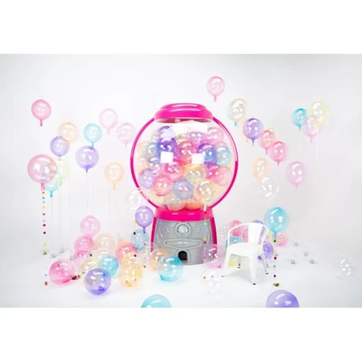 Gjennomsiktig Rund Ballong Rosa