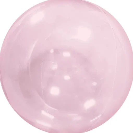 Gjennomsiktig Rund Ballong Lyserosa