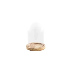 Glassklokke med Trebase