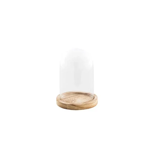 Glassklokke med Trebase
