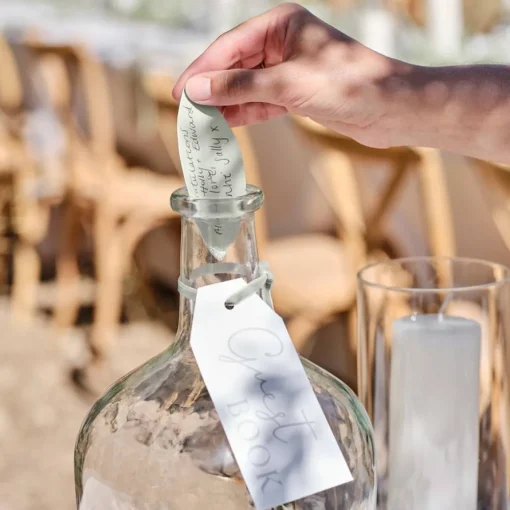 Glassvase Gjestebok