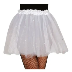Glitrende Tutu Skjørt Hvit