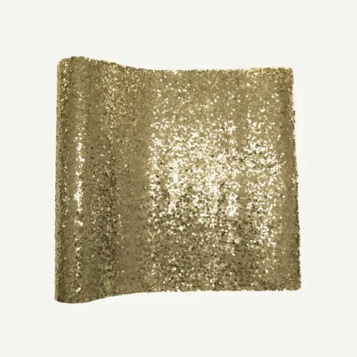 Glitter Bordløper Gull