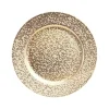 Glitter Dekorasjonstallerken Gull