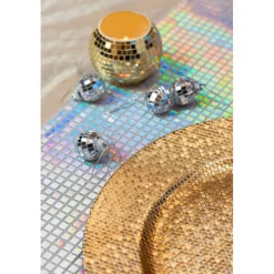 Glitter Dekorasjonstallerken Gull