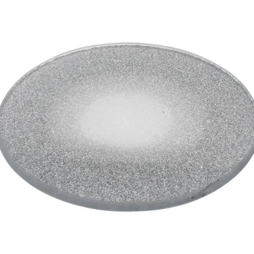 Glitter Dekorativ Glasstallerken Sølv