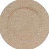 Glitter Dekorativt Fat Champagne