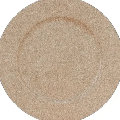 Glitter Dekorativt Fat Champagne