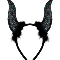 Glitter Djevelhorn Hårbøyle