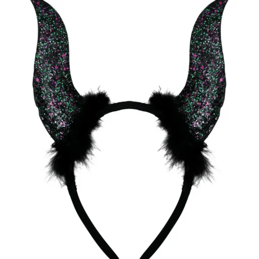 Glitter Djevelhorn Hårbøyle