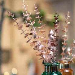 Glitter Eukalyptus Gren Gullrosa