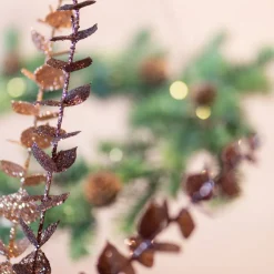 Glitter Eukalyptus Gren Gullrosa