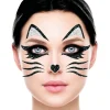 Glitter Katt Ansiktssmykke