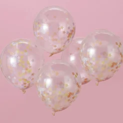 Glitter Konfetti Ballonger Pastell