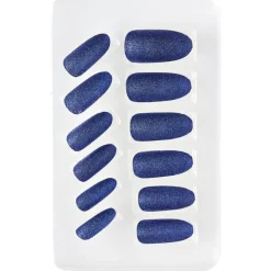 Glitter Negler Blå