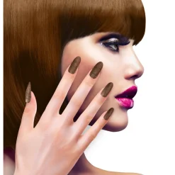 Glitter Negler Kobber
