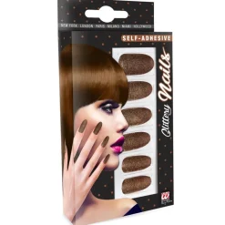 Glitter Negler Kobber