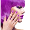 Glitter Negler Neonlilla