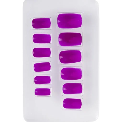 Glitter Negler Neonlilla