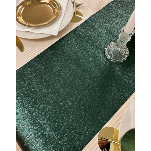 Glitter Premium Bordløper Furugrønn