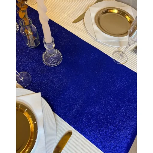 Glitter Premium Bordløper Midnattsblå
