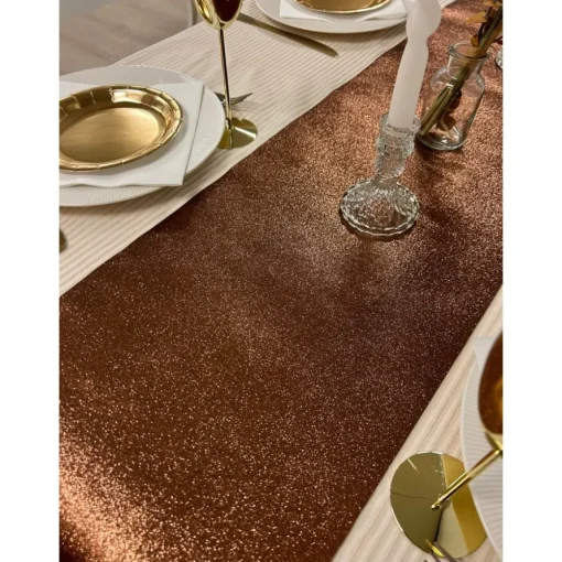 Glitter Premium Bordløper Sjokolade