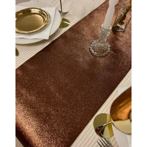Glitter Premium Bordløper Sjokolade