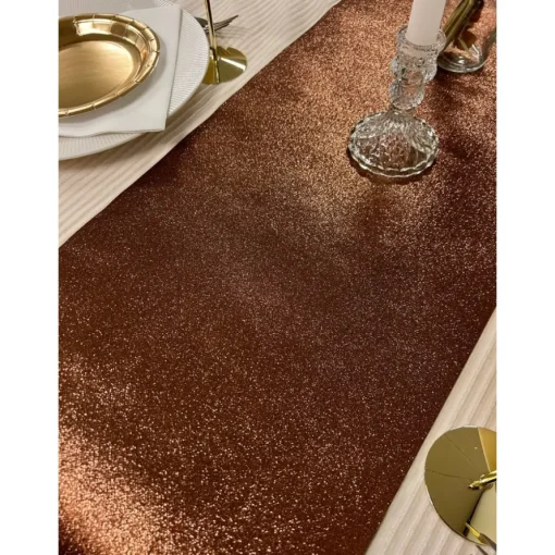 Glitter Premium Bordløper Sjokolade