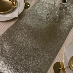 Glitter Premium Bordløper Platin