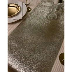 Glitter Premium Bordløper Platin