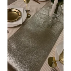 Glitter Premium Bordløper Platin