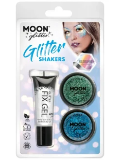Glitter Sminkesett Grønn og Blå