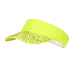 Glitter Solskjerm Caps Neongul