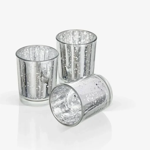 Glitter Telysholder Sølv