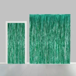 Glittergardin Grønn