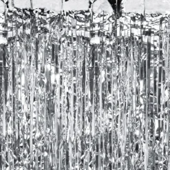 Glittergardin Sølv