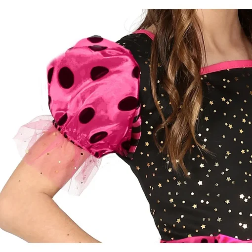 Glitterheks Barnekostyme Rosa